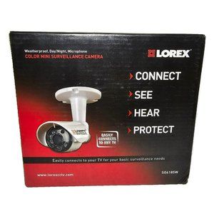 Lorex Weatherproof Day/Night Color Mini Surveillance Camera w Microphone SG6185W